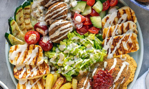 Falafel Mezze Bowl